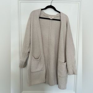 Fuzzy cream cardigan Jessica Simpson brand